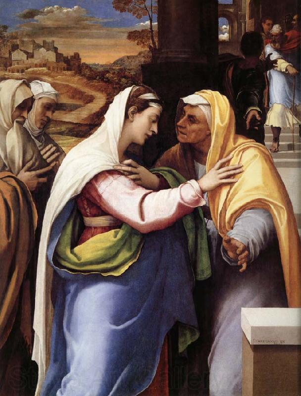 Sebastiano del Piombo La Visitation Spain oil painting art
